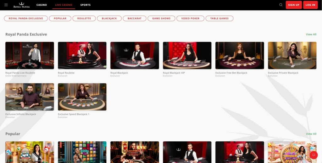 Jogos online cassino